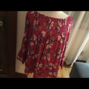 LUQ floral blouse